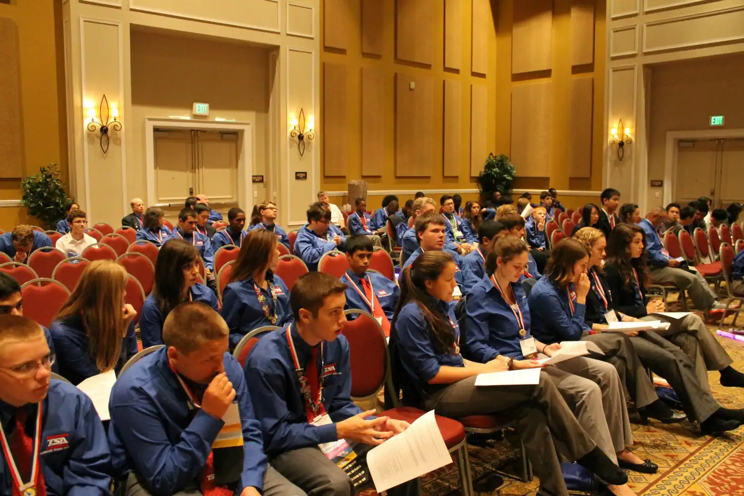 A group of students at the 2014 National TSA Conference